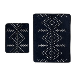 Mijölnir Juego de alfombras de baño Lau Multicolor (2 piezas) de 10 mm de altura
